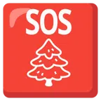 SOS button + evergreen tree
