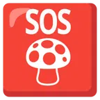 SOS button + mushroom