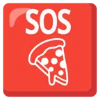 SOS button + pizza