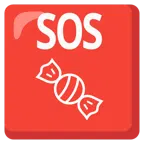 SOS button + candy