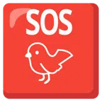 SOS button + bird