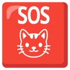 SOS button + cat face