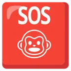 SOS button + monkey face
