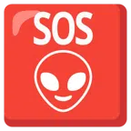 SOS button + alien
