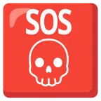 SOS button + skull