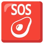 SOS button + avocado