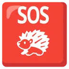 SOS button + hedgehog