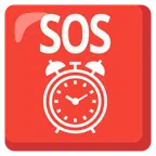SOS button + alarm clock