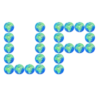UP! button + globe showing Europe-Africa