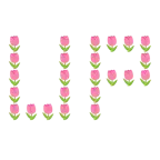 UP! button + tulip