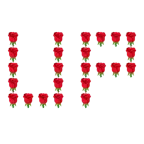 UP! button + rose