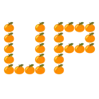 UP! button + tangerine