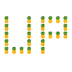 UP! button + pineapple
