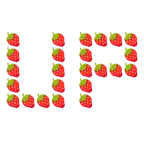 UP! button + strawberry