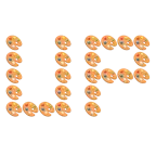 UP! button + artist palette
