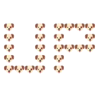 UP! button + dog face