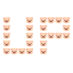 UP! button + pig face