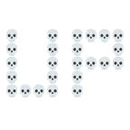 UP! button + skull