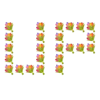UP! button + bouquet