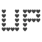 UP! button + black heart