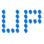 UP! button + speaking head
