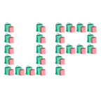 UP! button + shopping bags
