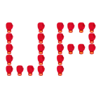 UP! button + boxing glove