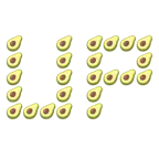 UP! button + avocado