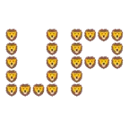 UP! button + lion