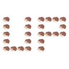 UP! button + hedgehog