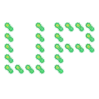 UP! button + microbe