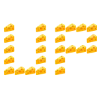 UP! button + cheese wedge