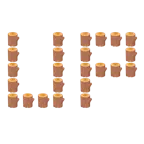 UP! button + wood