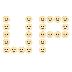 UP! button + dotted line face