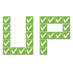UP! button + check mark button