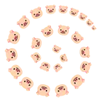 ไซโคลน + หน้าหมู