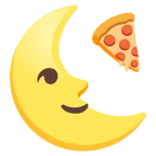 faccina ultimo quarto di luna + pizza
