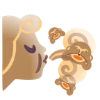 พ่นลม + ลิงปิดตา