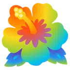 ibisco + arcobaleno