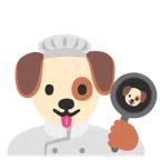 ทำอาหาร + หน้าสุนัข