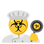 ทำอาหาร + เชื้อโรคอันตราย