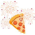 Feuerwerk + Pizza