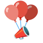 Luftballon + Megafon