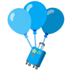 Luftballon + Gepäck