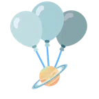 Luftballon + Ringplanet