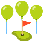Luftballon + Golffahne