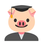 Doktorhut + Schweinegesicht