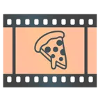 taśma filmowa + pizza