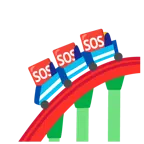 kolejka górska + przycisk SOS