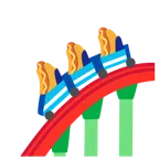 kolejka górska + hot dog